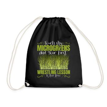 Micro-pousses Micro-pousses - Sac de sport léger - noir - Devant
