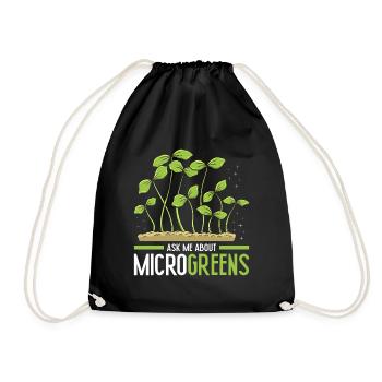 Micro-pousses Micro-pousses - Sac de sport léger - noir - Devant