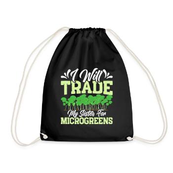 Micro-pousses Micro-pousses - Sac de sport léger - noir - Devant