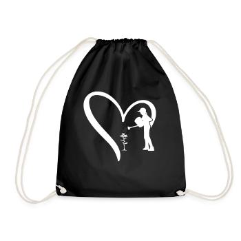Landscaping Gardening Hobby Gardener Landscaper - Drawstring Bag - black - Front