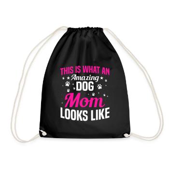 Chien Maman Disant Chien Maman Dictons - Sac de sport léger - noir - Devant