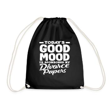 L’humeur du jour sponsorisée par le divorce - Sac de sport léger - noir - Devant