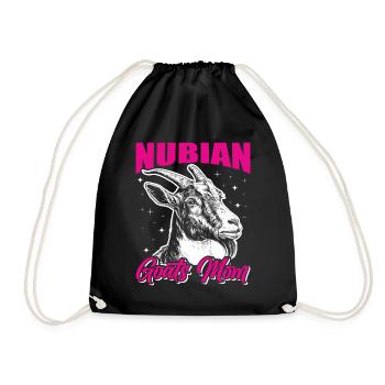 Chèvre Nubienne, éleveur de chèvres - Sac de sport léger - noir - Devant