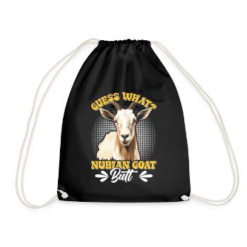 Chèvre Nubienne, éleveur de chèvres - Sac de sport léger - noir - Devant
