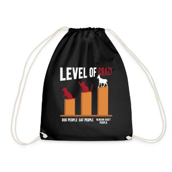 Chèvre Nubienne, éleveur de chèvres - Sac de sport léger - noir - Devant