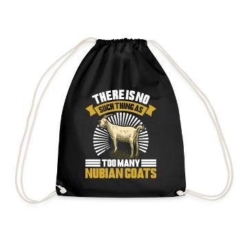 Chèvre Nubienne, éleveur de chèvres - Sac de sport léger - noir - Devant