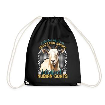 Chèvre Nubienne, éleveur de chèvres - Sac de sport léger - noir - Devant