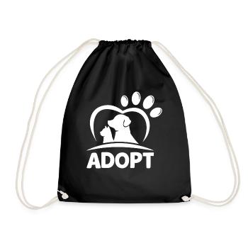 Adoptez Funny Pet Shelter Faune Sauvetage Animal - Sac de sport léger - noir - Devant