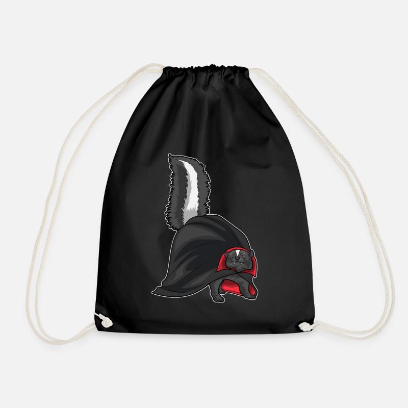 Stinktier Halloween Vampir - Turnbeutel - Schwarz