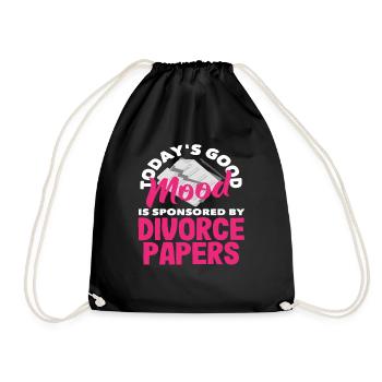 La Bonne Humeur du jour sponsorisée par Divorce - Sac de sport léger - noir - Devant