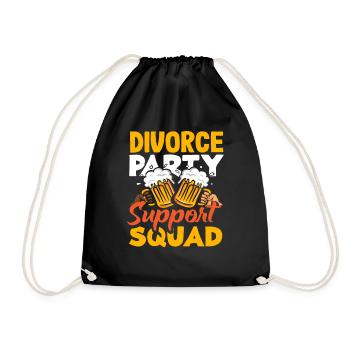 Divorce Partie Soutien Commandement Divorce - Sac de sport léger - noir - Devant