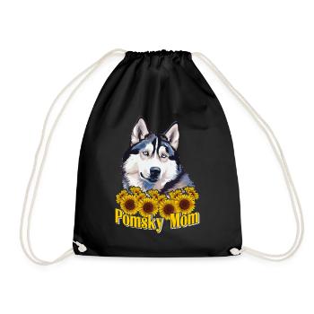 Dog saying dog dog - Drawstring Bag - black - Front