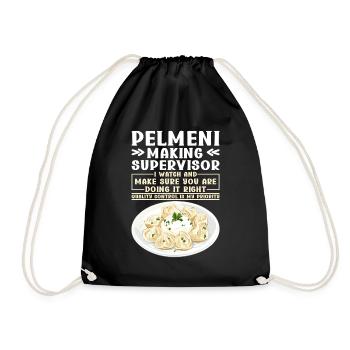 Pelmeni Russische Küche - Turnbeutel - Schwarz - Vorne