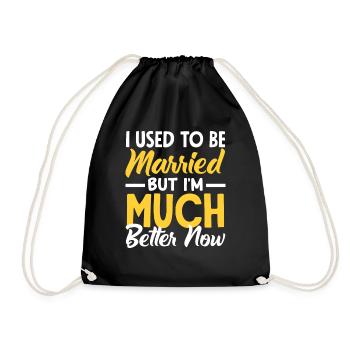 J'étais marié mais maintenant je vais bien - Sac de sport léger - noir - Devant