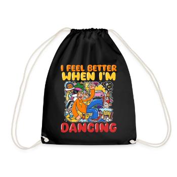 Feel The Rhythm: The Perfect Disco Party Dance - Drawstring Bag - black - Front
