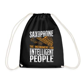 Saxophone Saxophone The Instrument - Turnbeutel - Schwarz - Vorne