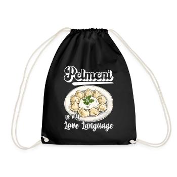 Pelmeni Russische Küche - Turnbeutel - Schwarz - Vorne