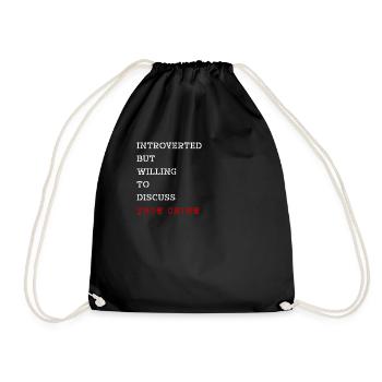 Introverti True Crime Crime Thriller Cadeau - Sac de sport léger - noir - Devant