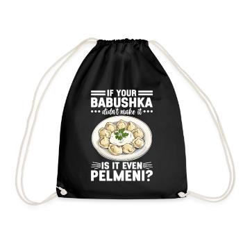 Pelmeni Russische Küche - Turnbeutel - Schwarz - Vorne