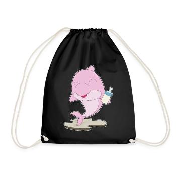 Dauphin Biberon Lait - Sac de sport léger - noir - Devant