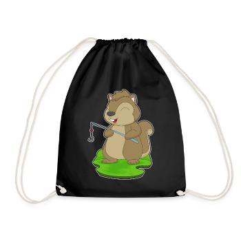 Pêche à la canne à pêche Squirrel Angler - Sac de sport léger - noir - Devant