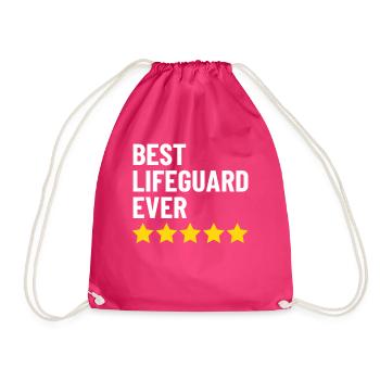 Meilleur sauveteur de tous les temps Plage de sauvetage aquatique - Sac de sport léger - fuchsia - Devant
