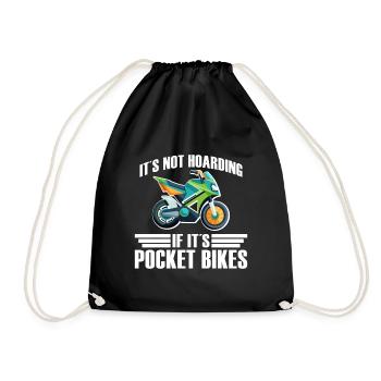 Pocketbike, Pocket Bike, moto - Sac de sport léger - noir - Devant