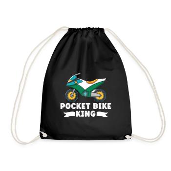 Pocketbike, Pocket Bike, moto - Sac de sport léger - noir - Devant