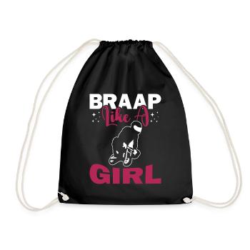 Pocketbike, Pocket Bike, moto - Sac de sport léger - noir - Devant