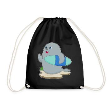 Surf de phoques Surf Surf Surf Été - Sac de sport léger - noir - Devant