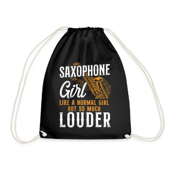 Saxophone Saxophone Girl Like A - Sac de sport léger - noir - Devant