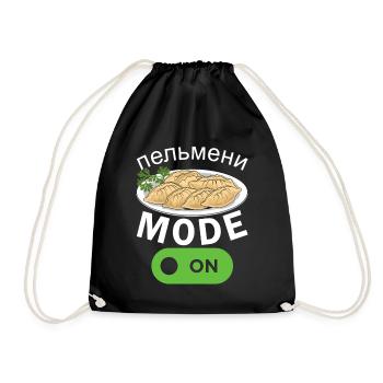Pelmeni Russische Küche - Turnbeutel - Schwarz - Vorne