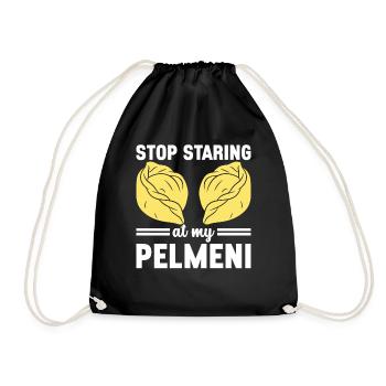 Pelmeni Russian Cuisine - Drawstring Bag - black - Front