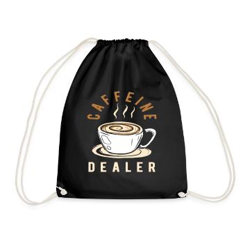 Amateur de café, revendeur de caféine - Sac de sport léger - noir - Devant