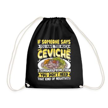 Seafood Peruvian Ceviche - Turnbeutel - Schwarz - Vorne