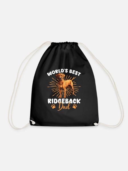 Rhodesian Ridgeback Groovy Ridgeback Dad - Turnbeutel - Schwarz