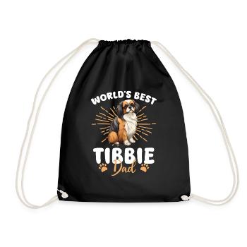 Épagneul tibétain Groovy Tibbie Dad - Sac de sport léger - noir - Devant