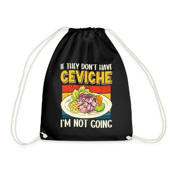 Seafood Peruvian Ceviche - Turnbeutel - Schwarz - Vorne