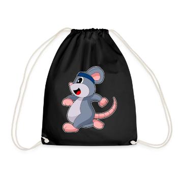 Mouse Jogger Jogging Sport - Drawstring Bag - black - Front
