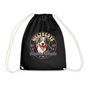 Berger Australien Bleu Merle Groovy Aussie Mom - Sac de sport léger - noir - Devant