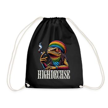 Highdechse - Turnbeutel - Schwarz - Vorne