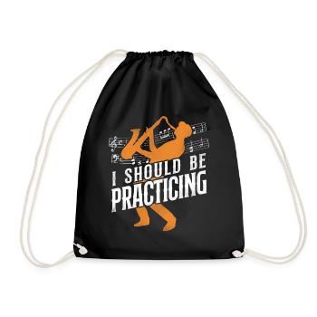 Saxophones que je devrais pratiquer - Sac de sport léger - noir - Devant