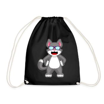 Lunettes de soleil chat - Sac de sport léger - noir - Devant