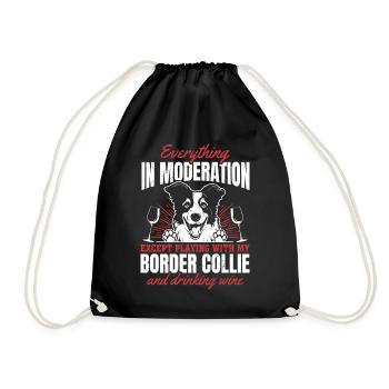 Border Collie Lover Border Collie Dog Lover - Sac de sport léger - noir - Devant