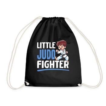 Judoka Judo Enfants - Petit combattant de Judo - Sac de sport léger - noir - Devant