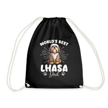 Lhassa Apso Groovy Lhassa Papa - Sac de sport léger - noir - Devant