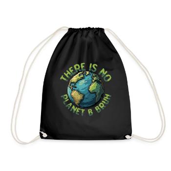 Il n’y a pas d’amoureux de la terre de la planète B Bruh - Sac de sport léger - noir - Devant