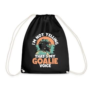 Gardien de but de hockey sur glace Gardien de but de hockey sur glace - Sac de sport léger - noir - Devant
