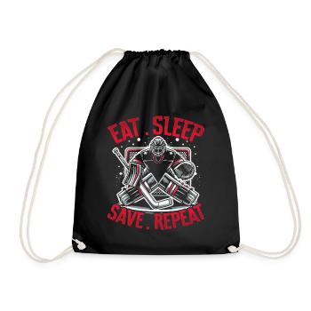 Gardien de but de hockey sur glace Gardien de but de hockey sur glace - Sac de sport léger - noir - Devant
