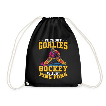 Gardien de but de hockey sur glace Gardien de but de hockey sur glace - Sac de sport léger - noir - Devant